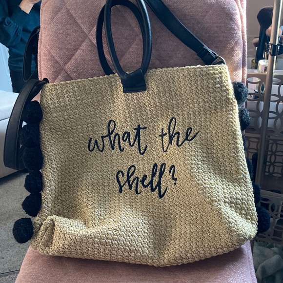 Nordstrom Handbags - What the shell beach bag